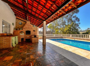 Casa de campo com Wi-Fi, piscina e churrasqueira